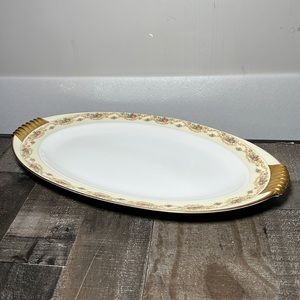 Vintage 30's Meito China The Windsor 22k Gold Trim Large Platter